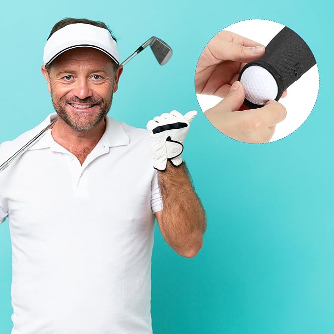 PATIKIL Golf Ball Carry Bag Golf Tee Holder Pouch Portable Neoprene Golf Ball Holder with Clip for Men and Women
