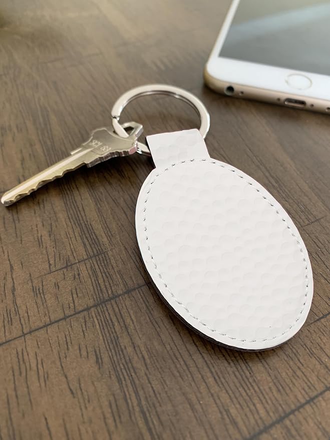 LaserGram Oval Keychain, Sunflowers, Personalized Engraving Included
