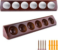 Wooden Golf Ball Display Case Wall Mount, 12 Standard Golf Balls Display Holder Stand, Wall&Desktop Golf Balls Decor Rack, Sport Memorabilia Collectibles, Gift for Golf Enthusiasts