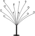CraftyCrocodile Gift Card Tree Holder - Metal Display Stand with 11 Flexible Clips for Photos, Money, Lottery Tickets, Cards & Notes - Matte Black Finish