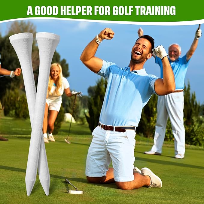 Mudder 600 Pack Golf Tees Bulk Wooden Golf Tees Multicolor Wood for Men Balls Accessories