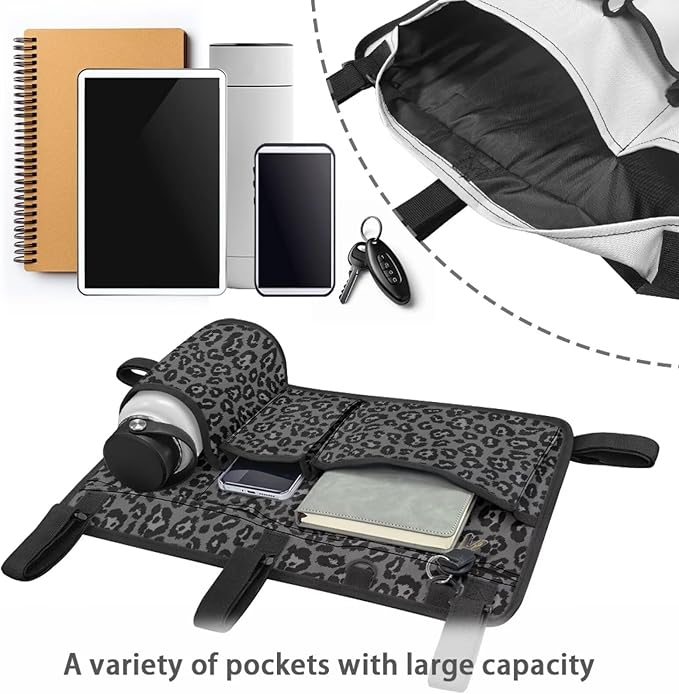 Golf Cart Rear Seat Organizer Storage Bag Large Capacity Golf Cart Accessory for Club Car, Wheelchair and Walker