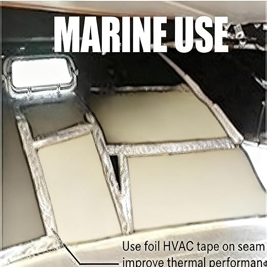 XCEL Marine Foam Roll with Self Adhesive – Beige, 72" x 17" x 1/4" Closed Cell Foam Rubber Water Resistant Padding Sheet – Home, Marine, Garage, Automobile, Crafts & Cosplay (Beige, 72" x 17" x 1/4")