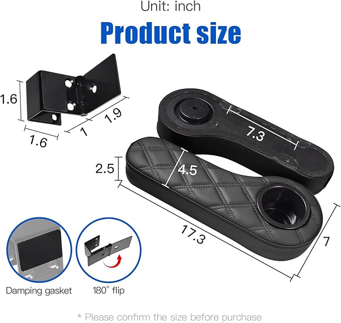 NOKINS Golf Cart Seat Covers for YAMAHA/G29/Drive2, Vinyl Front&Rear Seat Cover with Flip-Up Armrests kit, with Cup Holder, for 1" Square Tube (Black&Black Stitching)