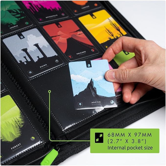 Vault X 9 Pocket Trading Card Zip Binder, 360 Cards, Premium Exo-Tec Album Material, 20 Side-Loading Pages, Folder for Collectible Games, Sports, TCG (Teal)