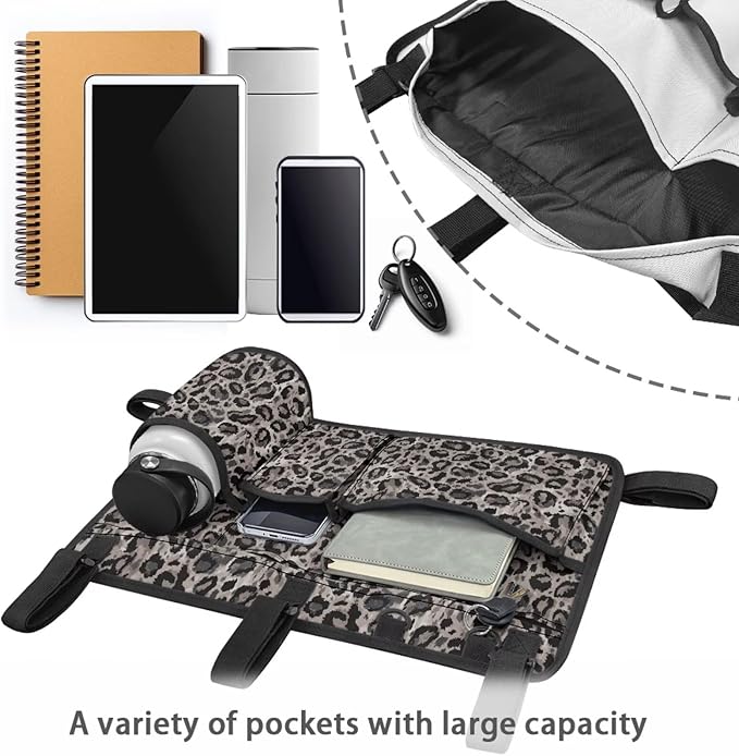 Fashion Golf Cart Rear Seat Organizer Lightweight Storage Bag Accessories for Club Car, Wheelchair and Walker