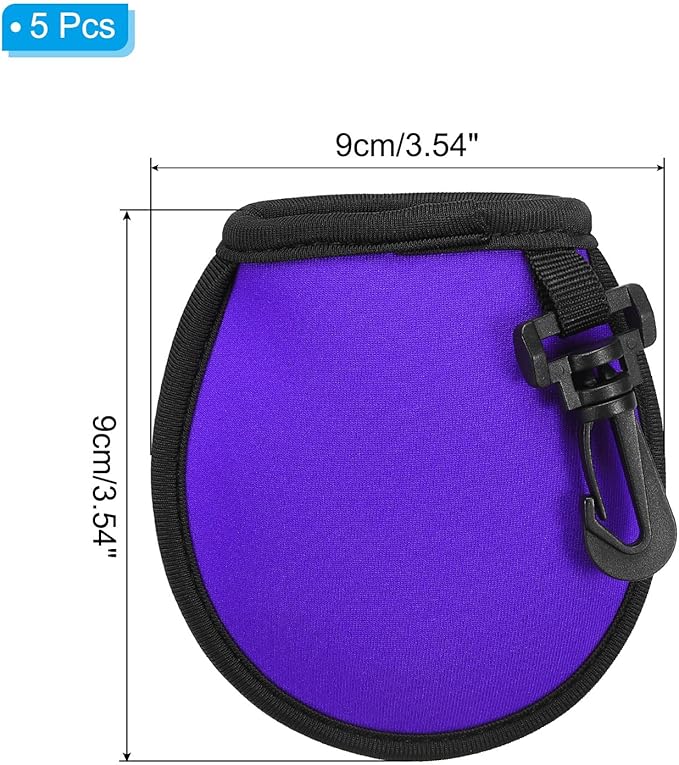PATIKIL Golf Ball Washer Pouch, Portable Golf Balls Cleaner Pocket Bag with Hanging Clip for Golf Exercise