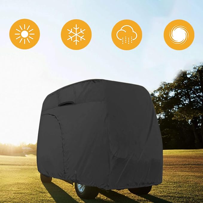 Explore Land Waterproof Golf Cart Cover Universal Fits for Most Brand 2/4/6 Passenger Car