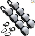 Golf Ball Holder - Holds 4 Golf Balls, Easy Attachment to Bag or Cart, Gift Accessories for Men and Women