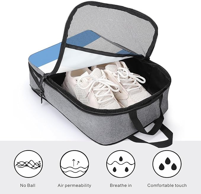 Sneakers Packing Organizer Pouch Argentina Flag Sneaker Bags Portable Travel Shoe Packing Bag for Travel and Daily Use