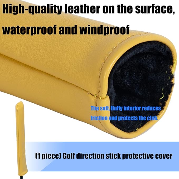 Golf Alignment Rod Cover Case Holder Simple Rods Holder Cases Golfs Club Protector Alignment Stick Headcover Enduring Protective Headcover Protector Accessories