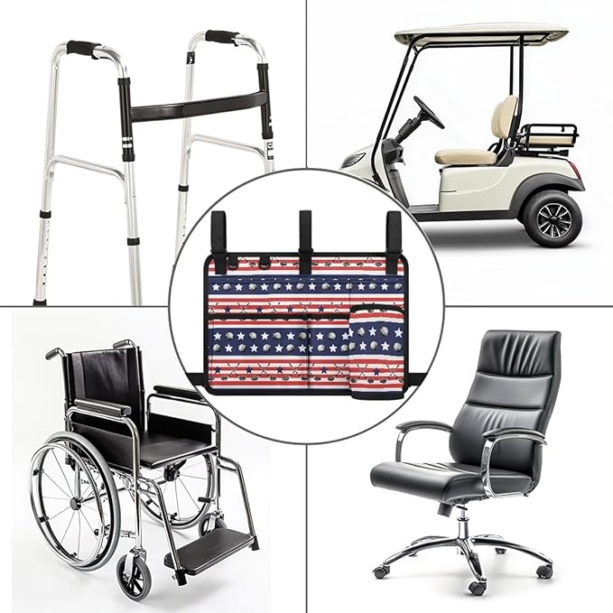 Golf Ball Golf Cart Rear Seat Organizer Universal No Drilling Storage Bag Lightweight Accessories