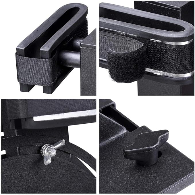 Universal Golf Cart & UTV Adjustable Stand Up Gun Rack, Vertical Two Gun Holder