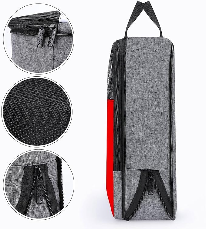 Portable Travel Shoe Packing Bag Portugal Flag Golf Shoe Dust Bags Reusable Sneaker Bags for Gym, 1-Pack