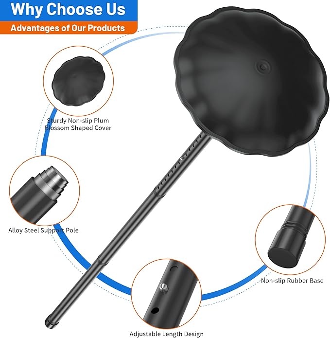 Golf Travel Bag Support Pole - Heavy-Duty Alloy Steel Golf Club Protector with ABS Cover, Adjustable 27-56 Inch, Tool-Free Installation for Travel Bags