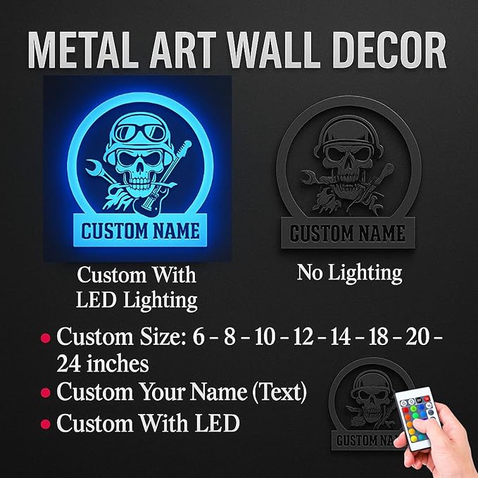 Custom Golfing Golf Player Metal Sign, Personalized Wall Art with LED Lights, Unique Home Decor Gift for Golf Lovers, Hanging Decor for Garage, Man Cave, or Home Office