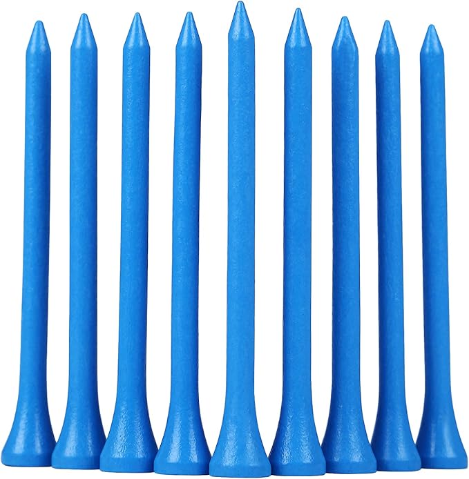Golf Tees Durable Bamboo Tees 100Pcs 100Pcs 3-1/4" Friendly Biodegradable Material Reduce Friction Side Spin More Stable