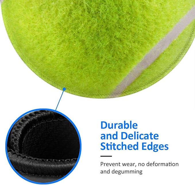 Tennis Ball Round Mouse Pad, Small Gaming Mousepad with Stitched Edge, Non-Slip Rubber Base Mouse Mat Office Desk Accessories for Laptop Computer Decor 7.9 X 7.9 Inch