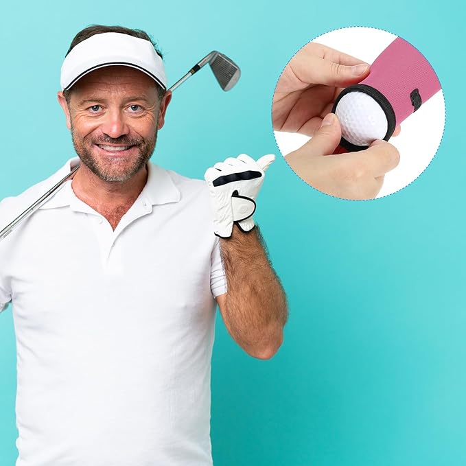PATIKIL Golf Ball Carry Bag Golf Tee Holder Pouch Portable Neoprene Golf Ball Holder with Clip for Men and Women