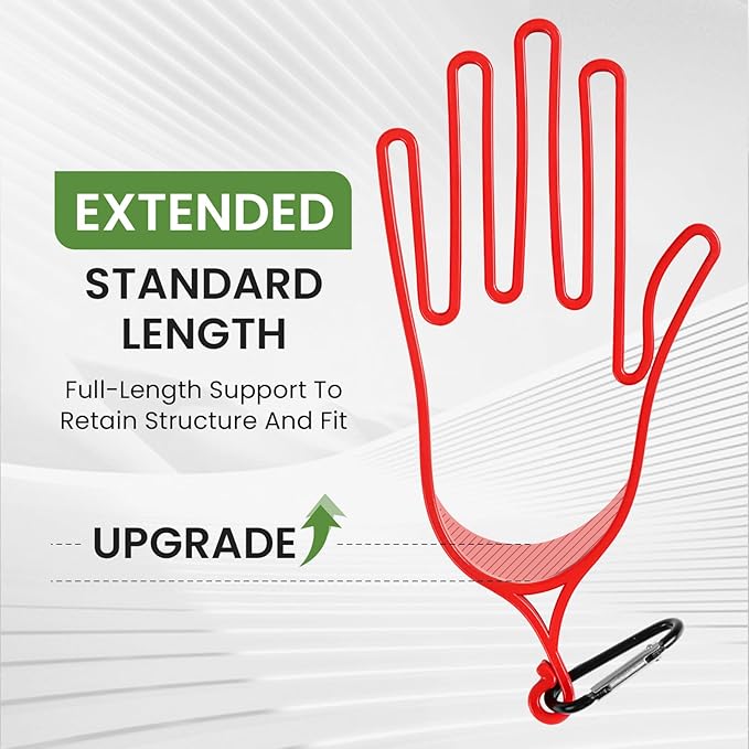 FINGER TEN Golf Gloves Stretcher Holder Hanger Keeper Dryer Shaper Tool Accessories Durable Glove Support Frame Guardian Hook to Bag Gifts for Men Women Golfer