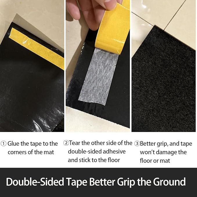 Oil Drip Pan Protection Mat - Washable 36x72 Inches, Rubber Backed, Safeguards Floor from Spills & Stains