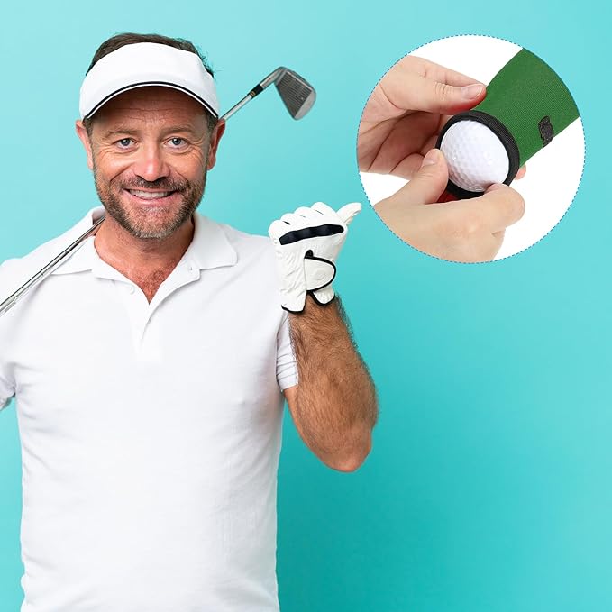 PATIKIL Golf Ball Carry Bag Golf Tee Holder Pouch Portable Neoprene Golf Ball Holder with Clip for Men and Women