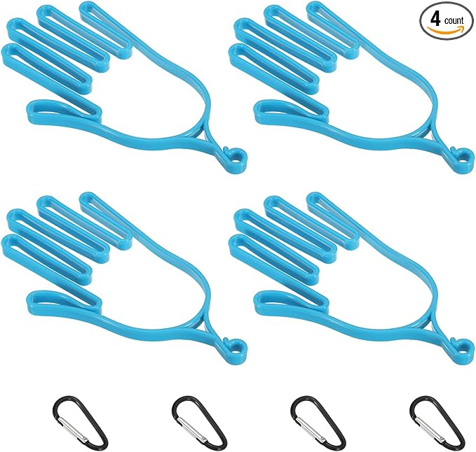 PATIKIL Golf Gloves Stretcher,Plastic Keeper Support Rack Holder Dryer Hanger Frame with Hanging Hooks