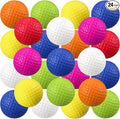Junkin 24 Pcs Foam Golf Practice Balls Realistic Feel and Flight Training Sport Balls Elastic Soft Foam Golf Balls for Indoor or Outdoor Backyard Training