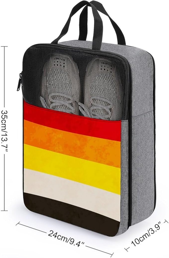 Travel Suitcase Shoe Organizer Bag, Portable Travel Shoe Packing Bag Lithsexual Pride Flag Sneaker Bags for Gym, 1-Pack
