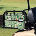 Golf Ball Golf Cart Rear Seat Organizer Universal No Drilling Storage Bag Lightweight Accessories