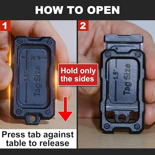 16 Pack Solid Plastic Key Tags with Keychain Rings, Color ID Name Label in Clear Windows.