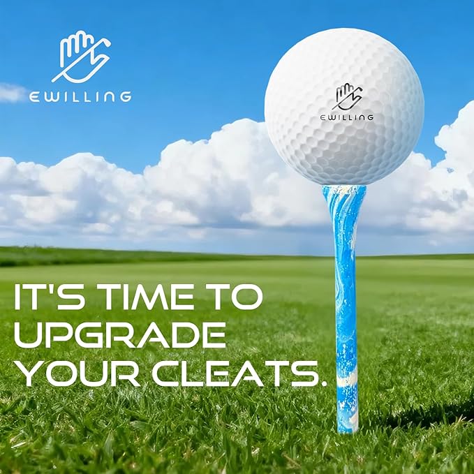Golf Tees Multiple Colors Mixed Size Package, 100pcs Professional Bamboo/Wood Golf Tees, Size 3-1/4", 2-3/4" & 1-1/2" Reduce Friction and Resistance
