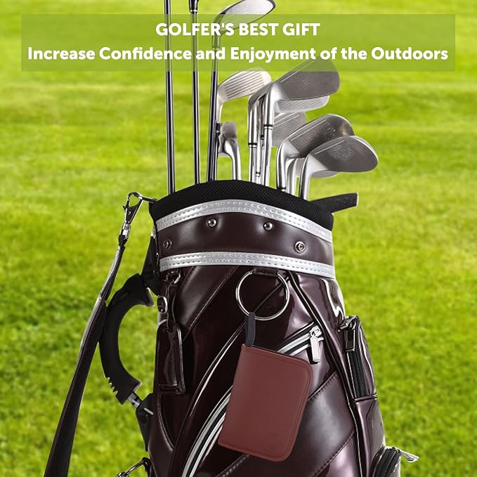 Golf Gifts for Men and Women,Golf Accessories Set with Hi-End Case,Golf Balls,Golf Tees,Golf Multifunctional Divot Tool,Rangefinder Golf Brush,Golf Scorer，Golf Ball Clamp