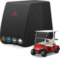 Comnova Golf Cart Cover 2 Passenger - 600D Waterproof Golf Carts Enclosure with Zipper, Windproof & UV Resistant, Outdoor Golf Cart Cover Universal Fit EZGO, Club Car, Yamaha up to 95"L x 48"W x 66"H