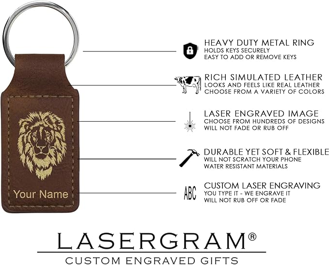LaserGram Rectangle Keychain, Golfer Golfing, Personalized Engraving Included