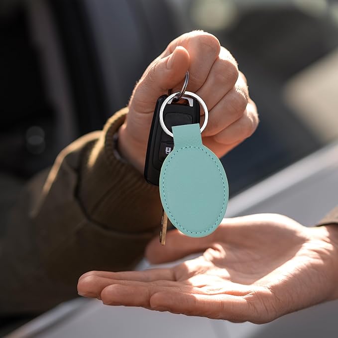 LaserGram Oval Keychain, Water Polo, Personalized Engraving Included