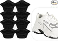 4 Pairs Shoe Guards, Back Heel Cushion Inserts, Loose Shoes Too Big, Reusable Adhesive Guards Liners Protect Improved Women Men Shoe Fit & Comfort (4 Black)