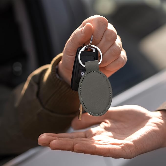 LaserGram Oval Keychain, Disc Golf, Personalized Engraving Included