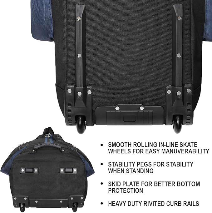 CaddyDaddy Constrictor Soft-Sided Golf Travel Bag Cover with Thick Dense Foam Padded Top 1 Year Full Travel Bag Replacement Coverage | Wheels & Lockable Zippers Case for Transporting Clubs on Airlines
