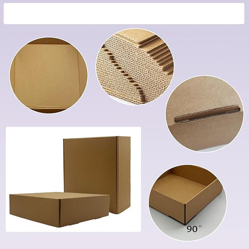 11x10x3 Inches Shipping Boxes Set of 25，Brown Cardboard Boxes Recyclable Corrugated Mailers for Small Business, E-commerce, Gift Packaging Storage Boxes Products Box Self-Locking Folding Boxes