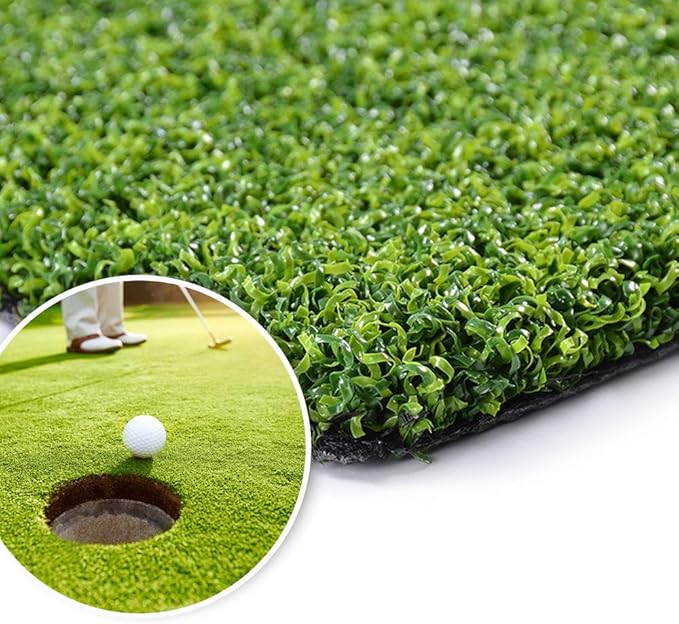 Pro Putting Green Golf Artificial Grass Turf 12FTX54FT， Indoor Outdoor Golf Training Mat, Synthetic Fake Grass for Baseball Football Gym Sports