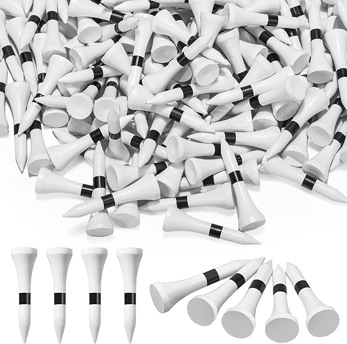 Mudder 600 Pack Golf Tees Bulk Wooden Golf Tees Multicolor Wood for Men Balls Accessories