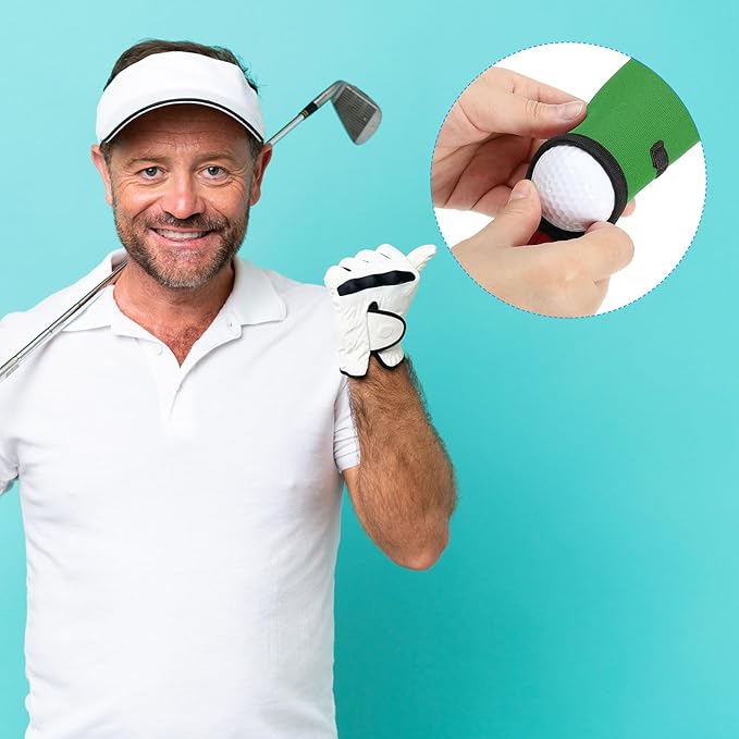 PATIKIL Golf Ball Carry Bag, Golf Tee Holder Pouch Portable Neoprene Golf Ball Holder with Clip for Men and Women Storage Gifts