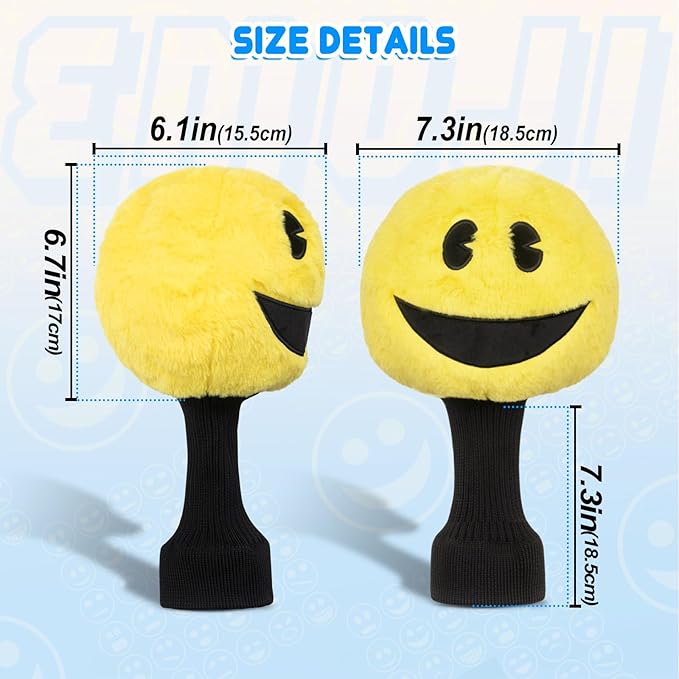 Funny Golf Headcover, Animals Plush Driver Headcover, Golf Club Head Covers Gift for Men Women