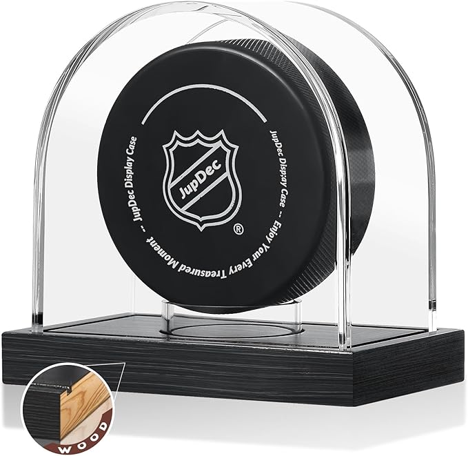 Hockey Puck Display case Acrylic Black