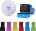 Golf Ball Stamp Personalized Marker - Premium Metal Custom Golf Ball Stamp - Quick-Dry Ink Monogram Identifier - Unique Golfing Accessories Gifts for Men Dad (Blue)