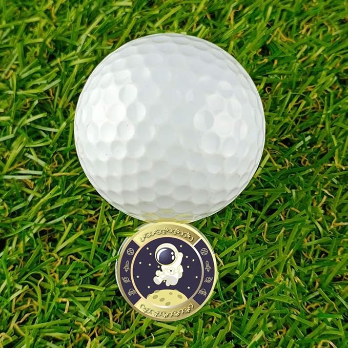 Jebor Golf Ball Markers with Hat Clips and Storage Box Value Sets for Men Women Golfer, Removable Attaches Easily to Golf Cap Premium Gifts Golf Ball Marker hat Clip