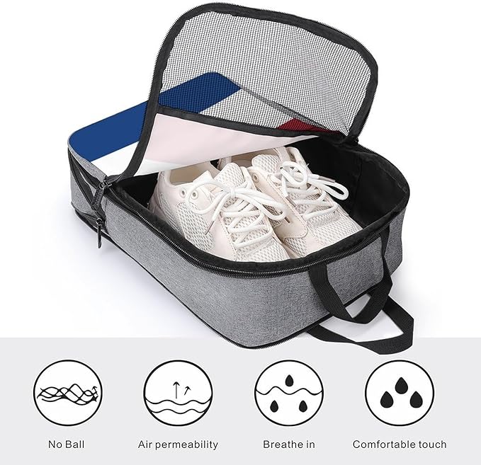 Travel Shoe Organizer with Zipper Closure Portable Shoe Packing Storage Bag Sport Sneaker Bags (Netherlands Flag)