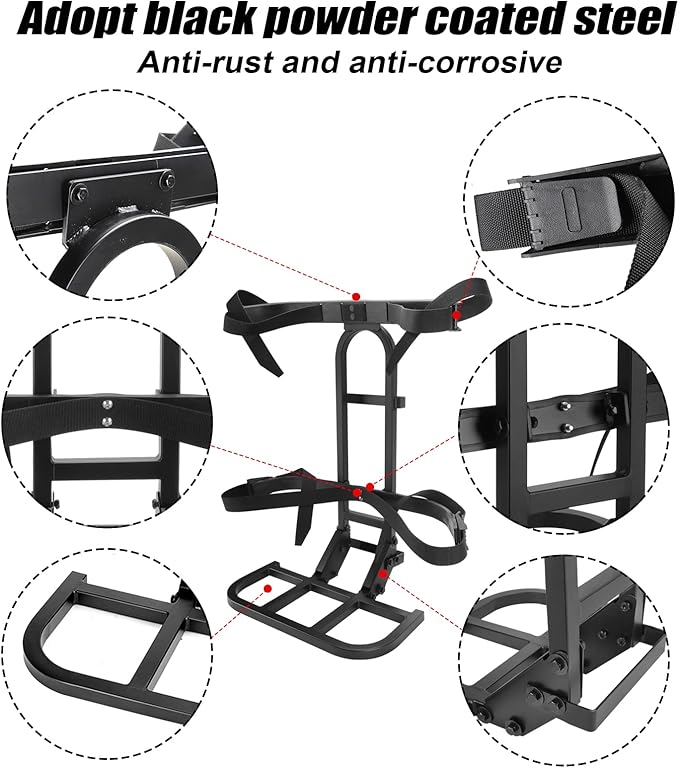 Roykaw Universal Golf Cart Rear Seat Bag Holder Compatible with EZGO/Club Car/Yamaha Golf Cart with Rear Seat Grab Bar, Upgrade 3rd Generation - Don't Occupy The Rear Seat/No Drilling Required