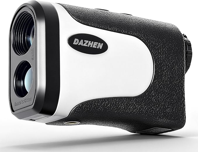 Golf Rangefinder with Slope, 1200 Yards Laser Range Finder Golfing with External Screen, Flag Pole Locking Vibration, 6X Magnification, Golf Accessories for Men